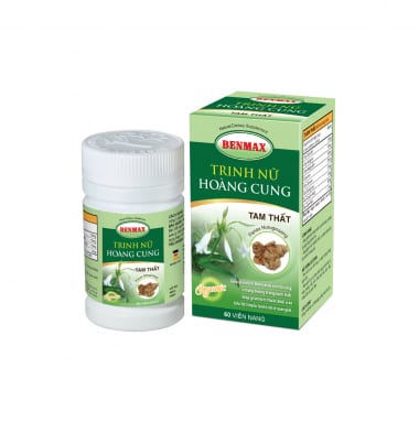 Trinh Nữ Hoàng Cung Tam Thất - Xạ Đen Benmax (H 01 lọ x 60 viên)